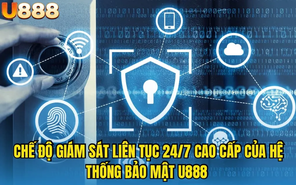 Chế độ giám sát liên tục 24/7 cao cấp của hệ thống bảo mật U888